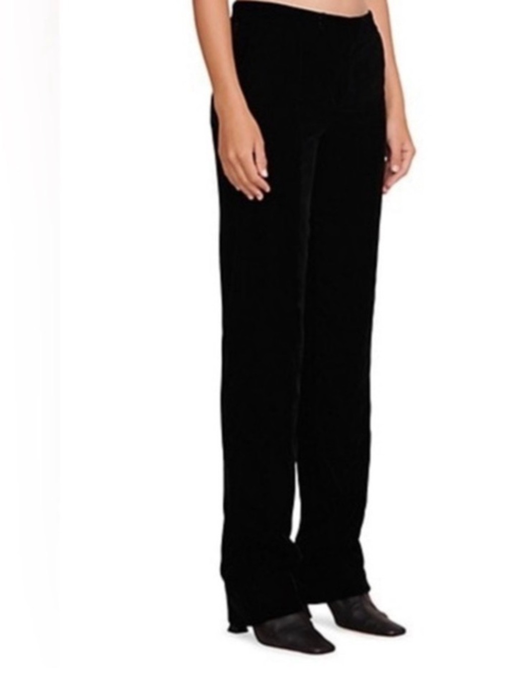 STAUD TOSCA PANT BLACK VELVET 8 WOMENS PANTS NORDSTROM